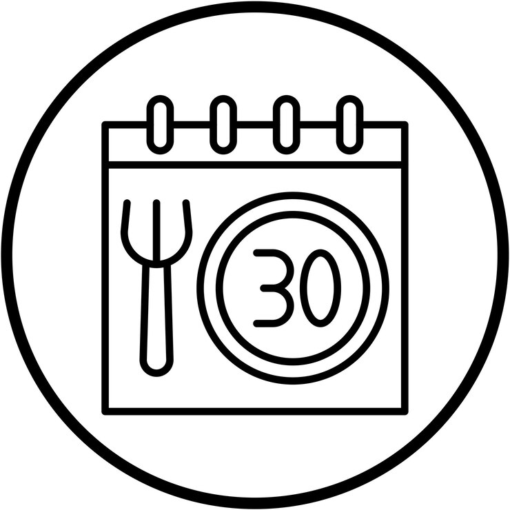 Vector diseño vectorial desafío de 30 días estilo de icono