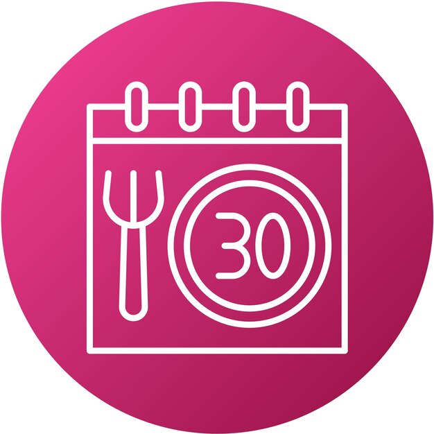 Diseño vectorial Desafío de 30 días Estilo de icono