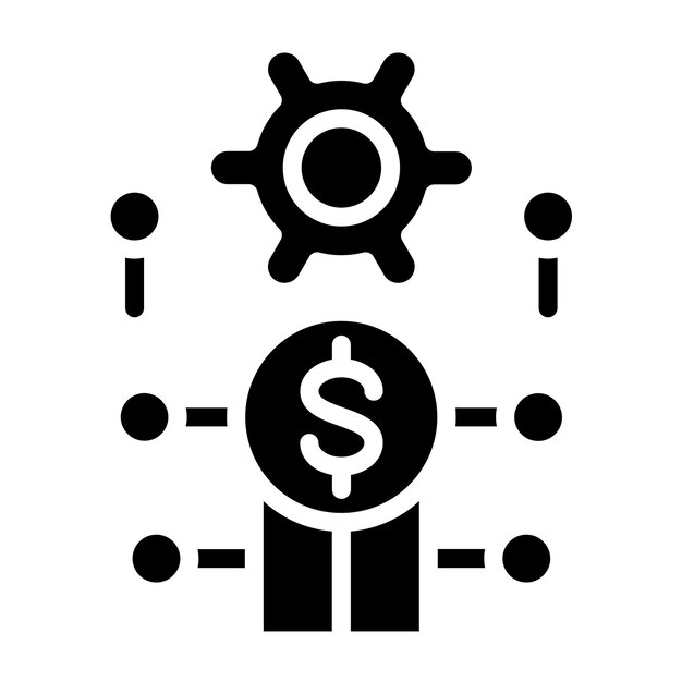 Diseño vectorial Desarrollo del mercado Estilo de icono