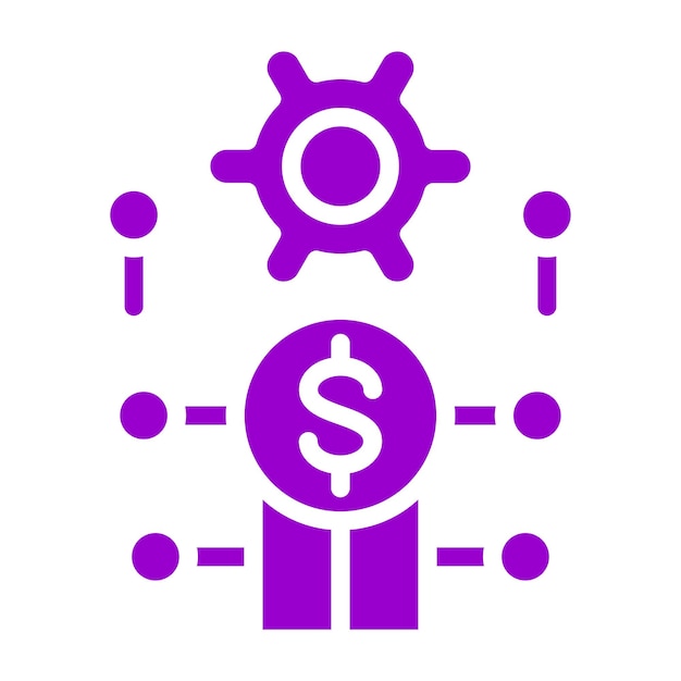 Diseño vectorial Desarrollo del mercado Estilo de icono