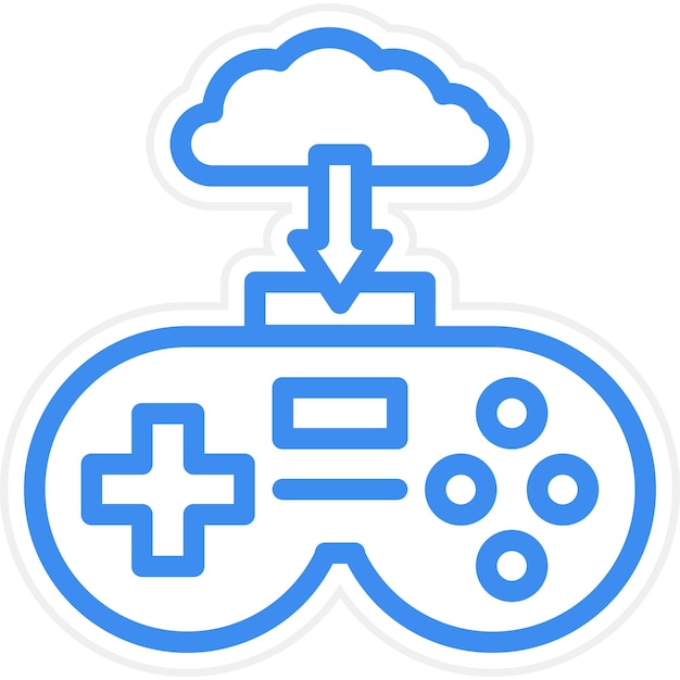 Diseño vectorial Descarga el estilo del icono del DLC