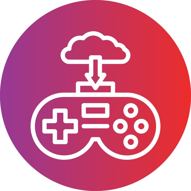 Diseño vectorial Descarga el estilo del icono del DLC