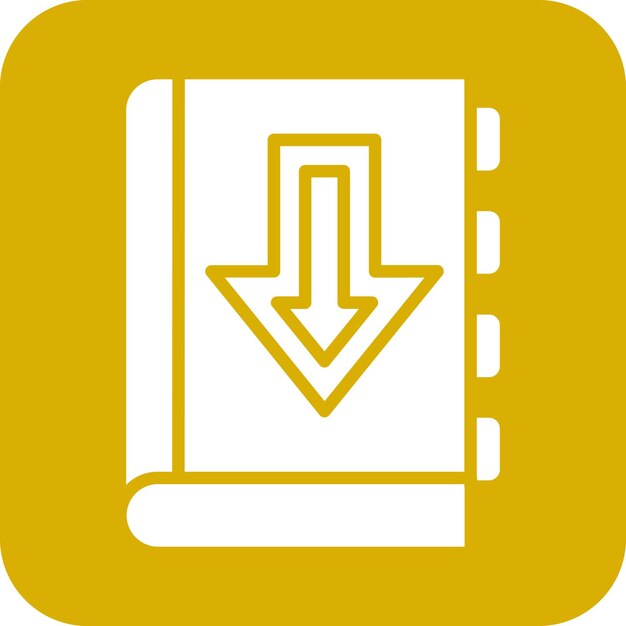 Diseño vectorial Descargar el estilo del icono del libro