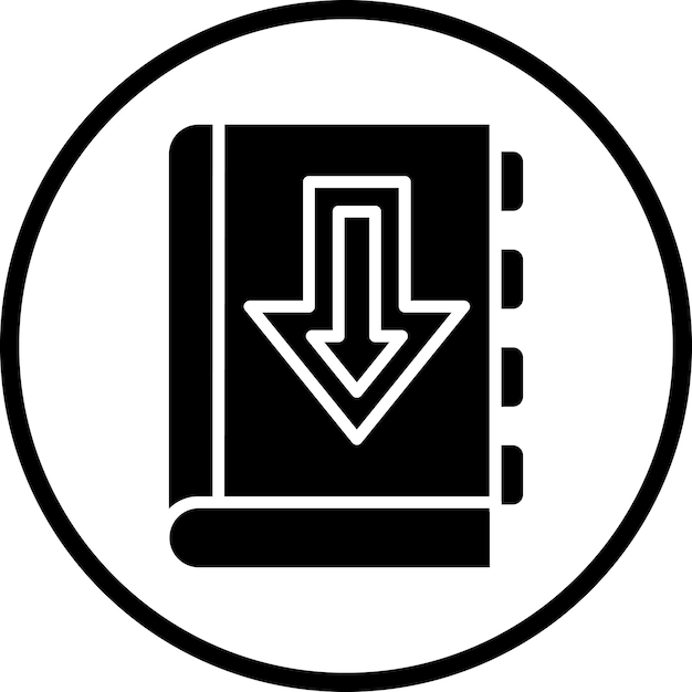 Diseño vectorial Descargar el estilo del icono del libro