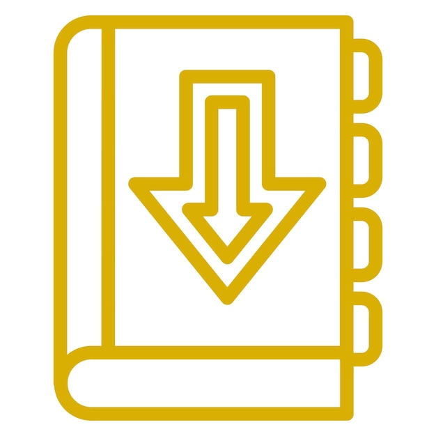 Diseño vectorial Descargar el estilo del icono del libro