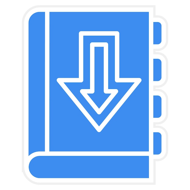 Diseño vectorial Descargar el estilo del icono del libro