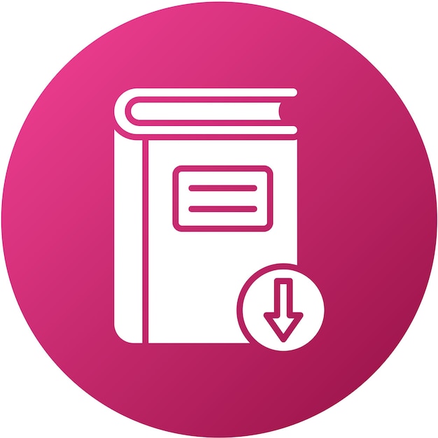 Diseño vectorial Descargar el estilo del icono del libro