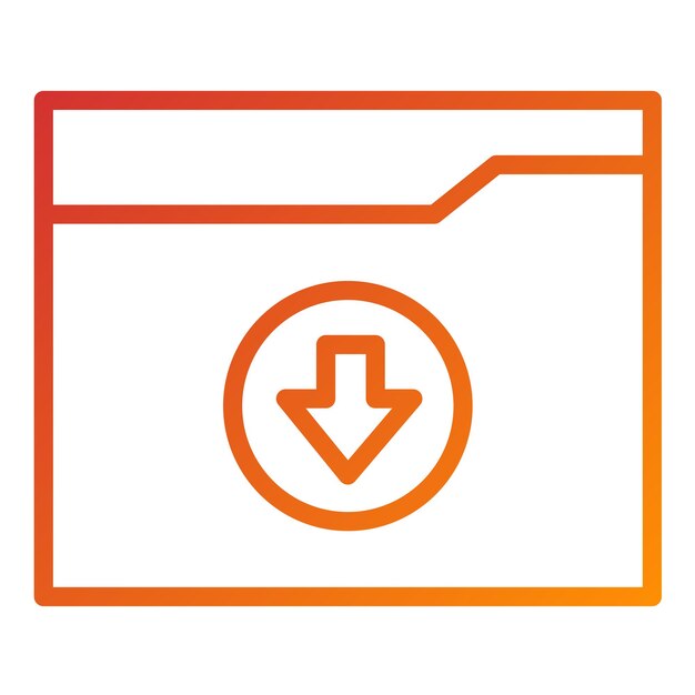 Diseño vectorial Descargar estilo de icono