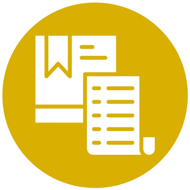 Diseño vectorial Descripción del producto Estilo del icono