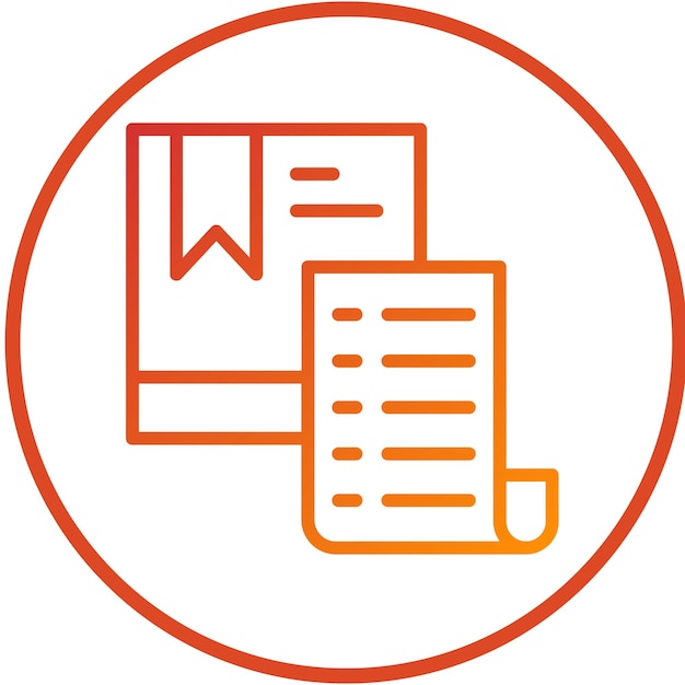 Diseño vectorial Descripción del producto Estilo del icono