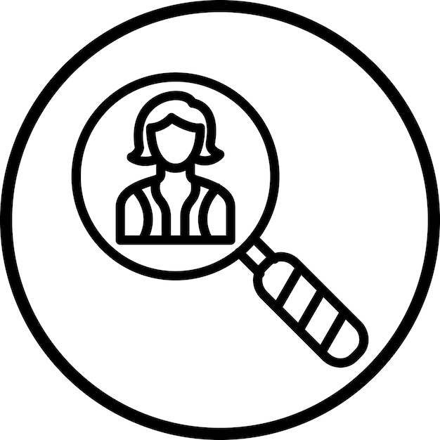 Diseño vectorial Descubra el estilo del icono
