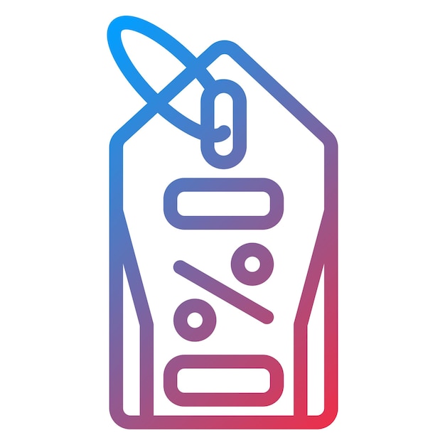 Diseño vectorial Descuento Estilo del icono de la etiqueta