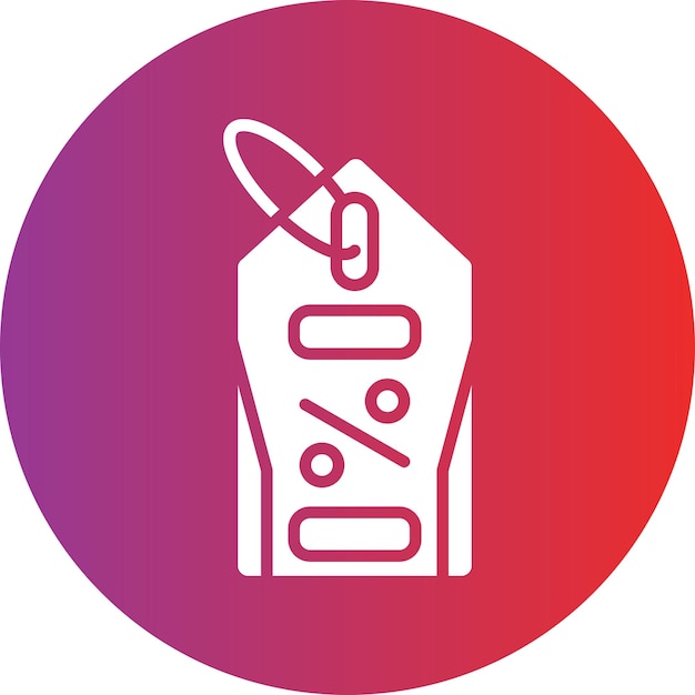 Diseño vectorial Descuento Estilo del icono de la etiqueta