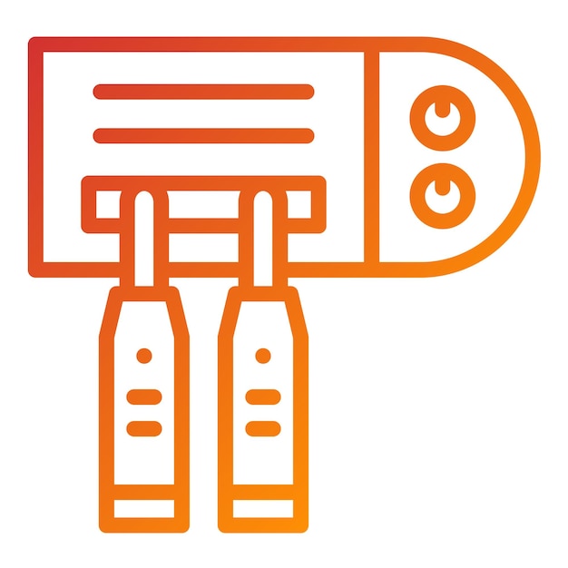 Diseño vectorial Desinfectante para cepillo de dientes Estilo de icono