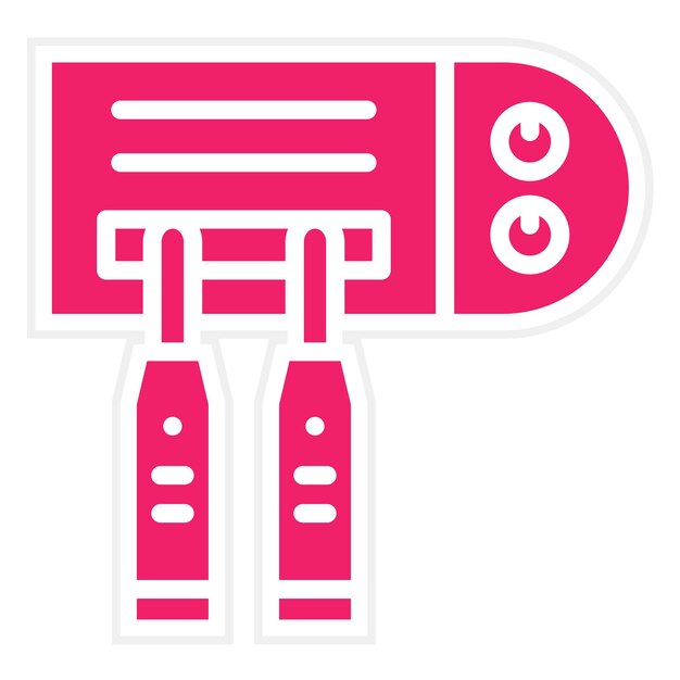 Diseño vectorial Desinfectante para cepillo de dientes Estilo de icono