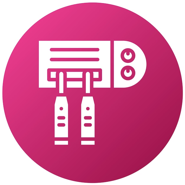Diseño vectorial Desinfectante para cepillo de dientes Estilo de icono