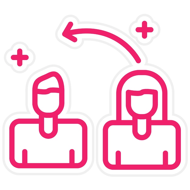 Diseño vectorial Desliza hacia la izquierda Estilo del icono