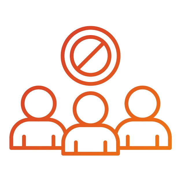 Diseño vectorial de desobediencia civil Estilo del icono