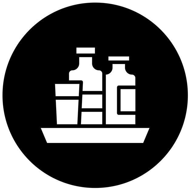 Diseño vectorial de la despensa Estilo de icono prolongado
