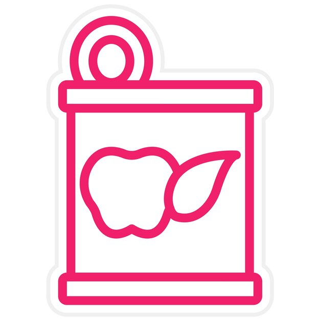 Diseño vectorial de la despensa Preserva el estilo del icono