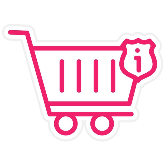 Diseño vectorial Detalles del carrito Estilo del icono