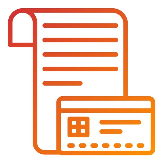 Diseño vectorial Detalles de pago Estilo del icono