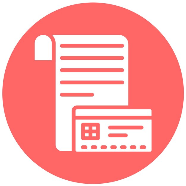Diseño vectorial Detalles de pago Estilo del icono