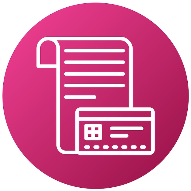 Diseño vectorial Detalles de pago Estilo del icono