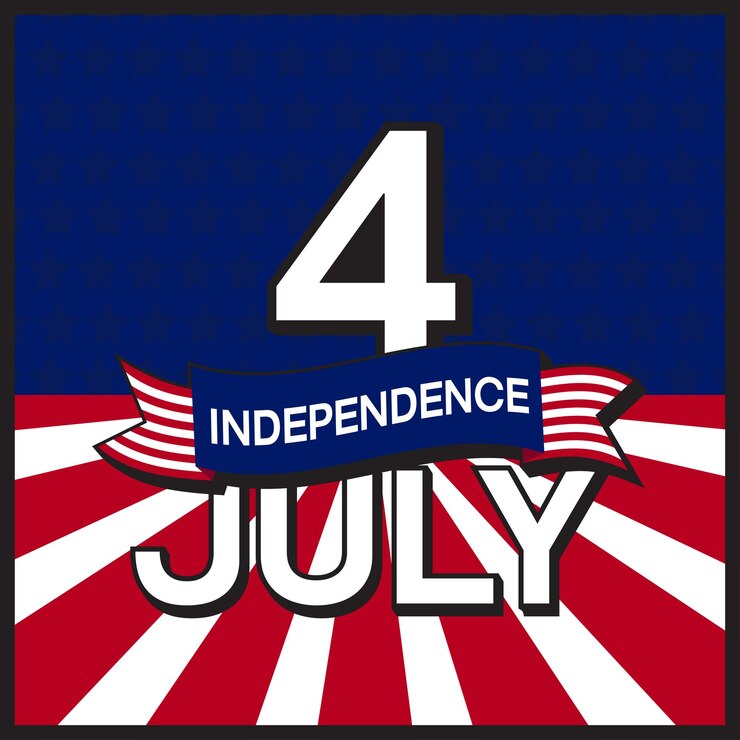 Vector diseño vectorial del día de la independencia del 4 de julio
