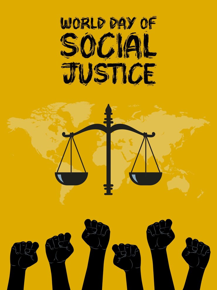 Diseño vectorial del Día Mundial de la Justicia Social