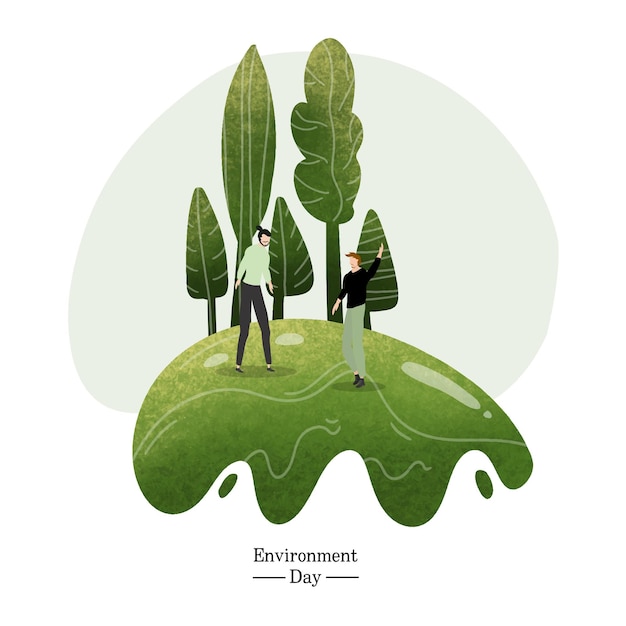 diseño vectorial del día mundial del medio ambiente