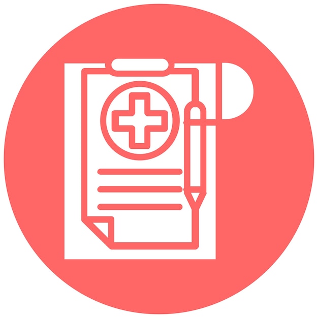 Diseño vectorial Diagnóstico médico Estilo del icono