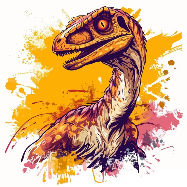 Vector diseño vectorial de dinosaurio