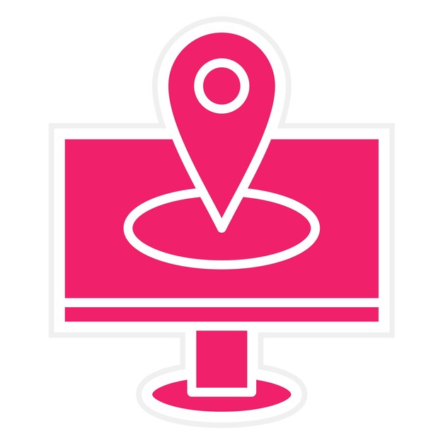 Diseño vectorial de la dirección IP Estilo del icono