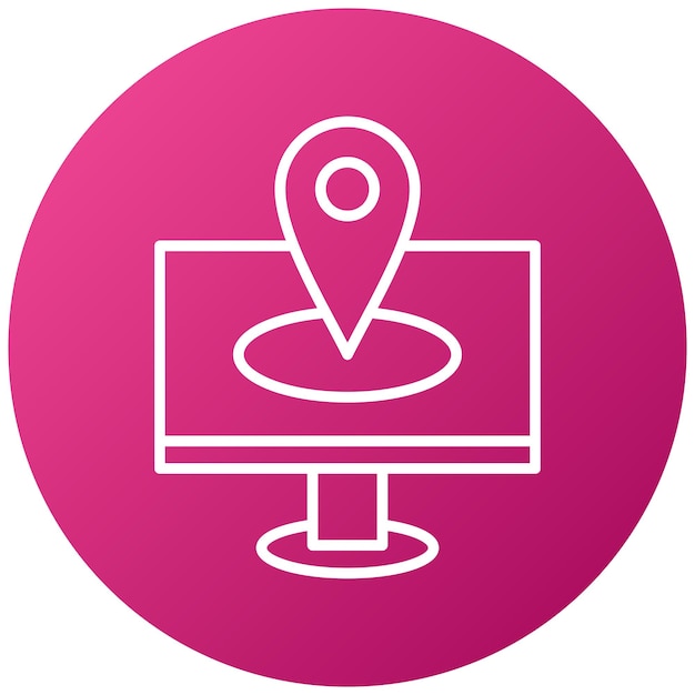 Diseño vectorial de la dirección IP Estilo del icono