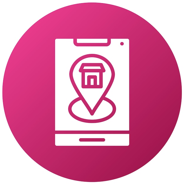 Diseño vectorial de direcciones de estilo de icono