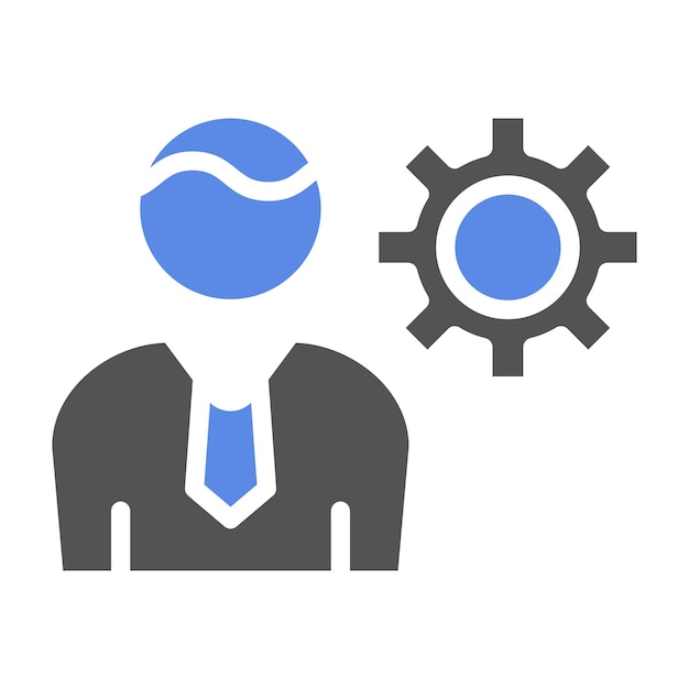 Diseño vectorial Director de Recursos Humanos Estilo de icono