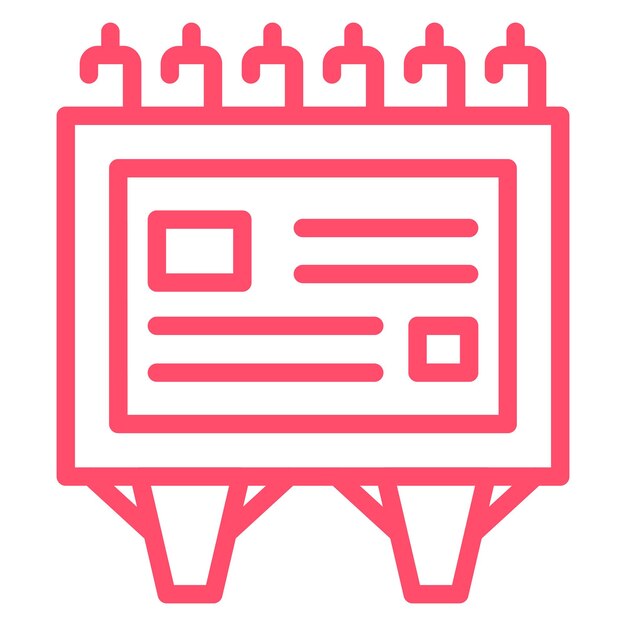 Diseño vectorial Diseño de cartelera Estilo de icono