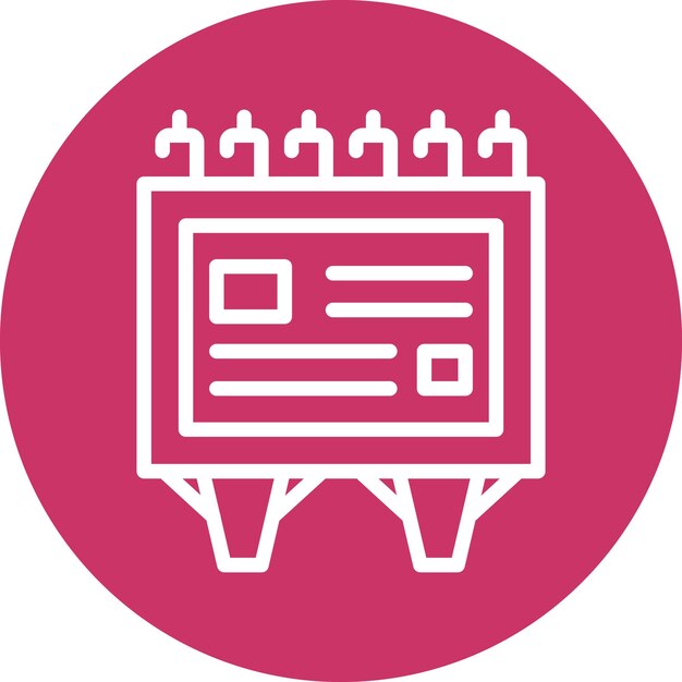 Diseño vectorial Diseño de cartelera Estilo de icono