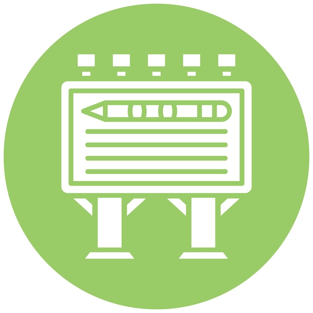Diseño vectorial Diseño de cartelera Estilo de icono