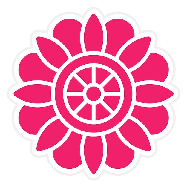 Diseño vectorial Diseño floral Estilo de icono