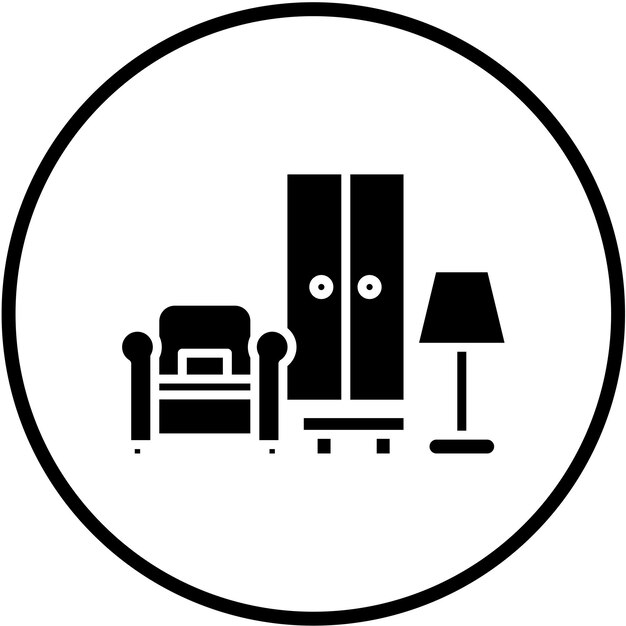 Diseño vectorial Diseño de muebles Estilo de icono