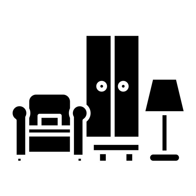 Diseño vectorial Diseño de muebles Estilo de icono
