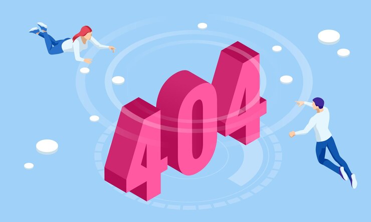 Vector diseño vectorial de diseño de página de error isométrico 404 la página que solicitó no se pudo encontrar concepto creativo de la página 404 del sitio web sitio web en construcción