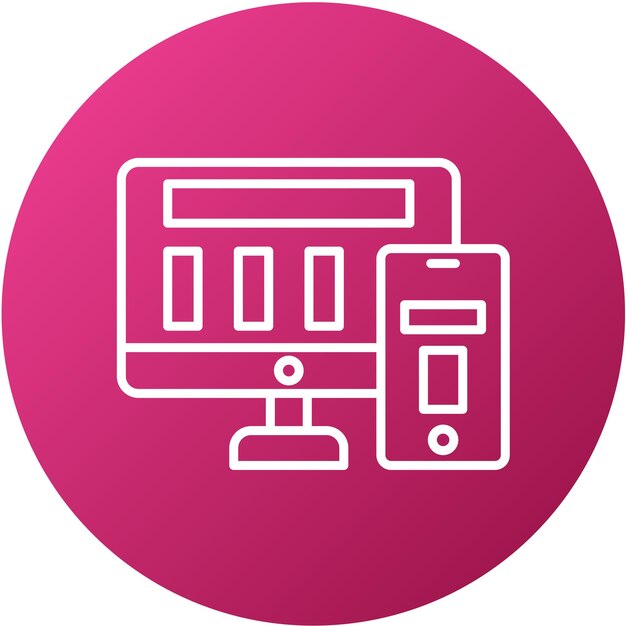 Diseño vectorial Diseño responsivo Estilo de icono