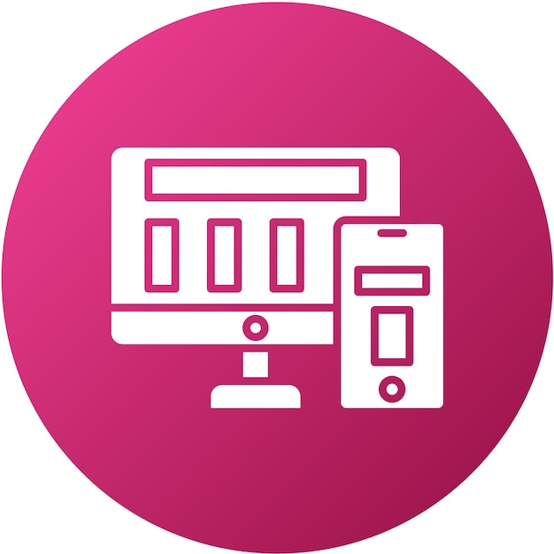 Diseño vectorial Diseño responsivo Estilo de icono