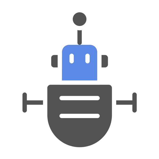 Diseño vectorial Diseño de robots Estilo de icono