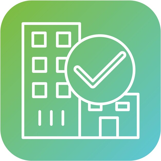 Diseño vectorial Disponibilidad del hotel Estilo del icono