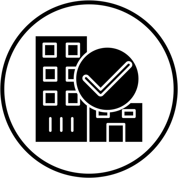 Diseño vectorial Disponibilidad del hotel Estilo del icono