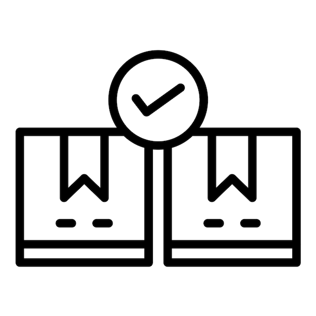 Diseño vectorial Disponibilidad del producto Estilo del icono